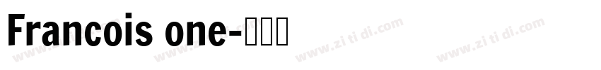 Francois one字体转换